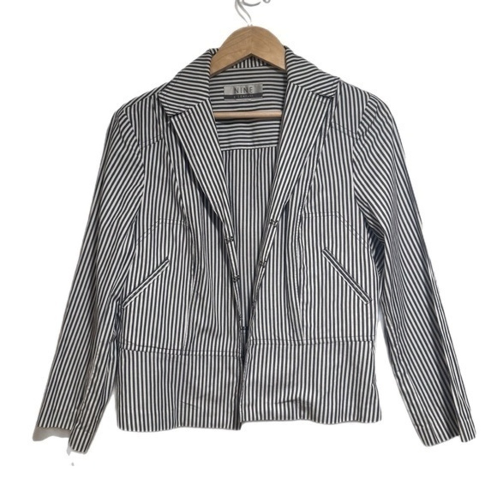 Nine & Company Black and White Striped Women's Jacket
